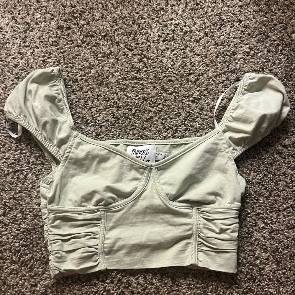 princess Polly green top
